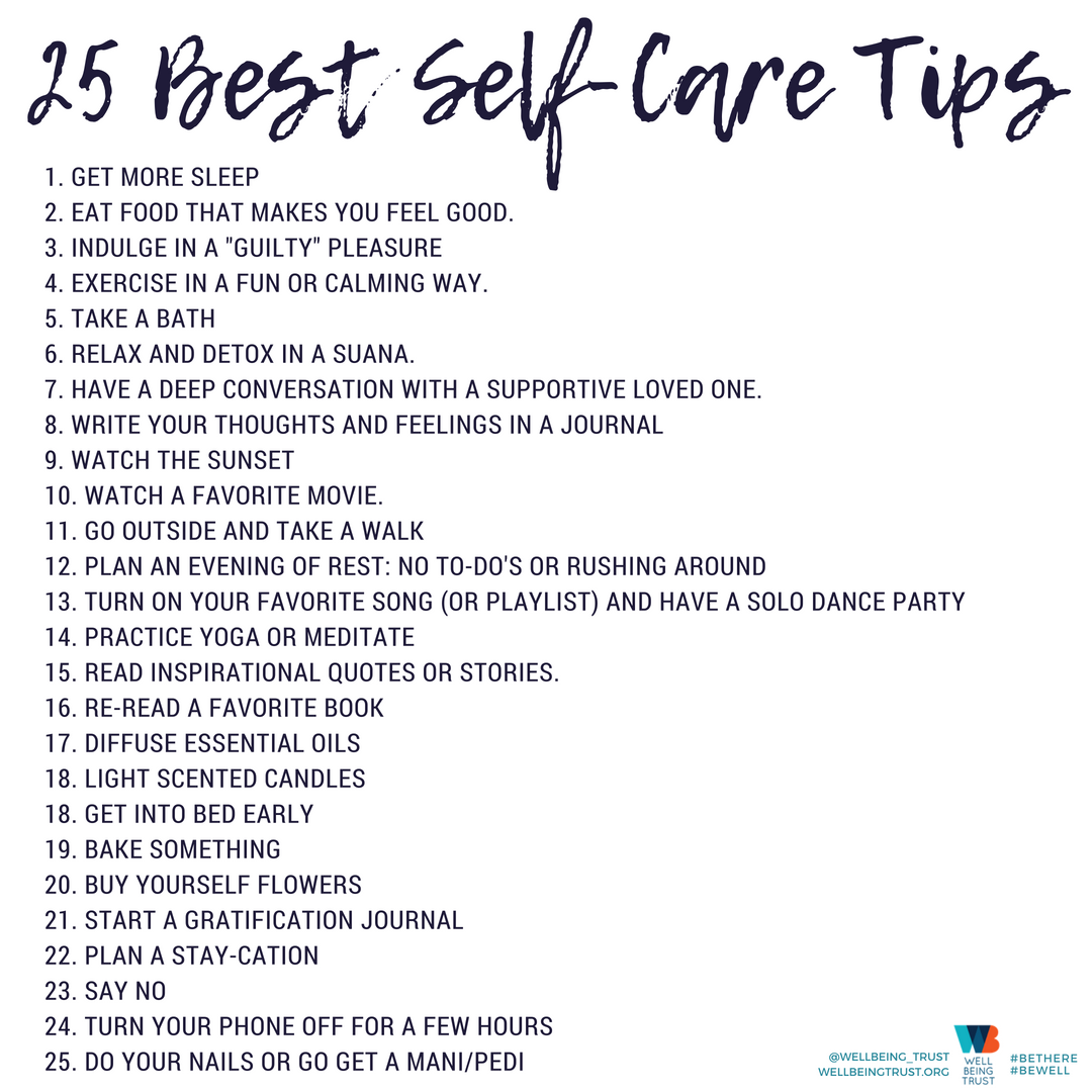 25 Best Self-Care Tips