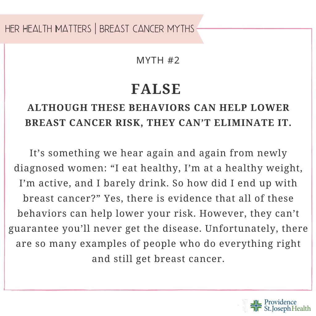 Breast Cancer Myth 2 Fact